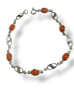 Bracciale Mandile 1922 Uomo Coralli in Argento Corallo 2MBRCO4